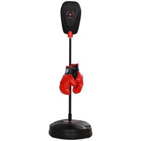 Kids Punching Bag with Stand & Boxing Gloves for Boys & Girls Ages 5-10, Black Kids Punching Bag with Stand & Boxing Gloves for Boys & Girls Ages 5-10, Black