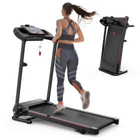 Folding Treadmill with Incline 2.5HP 12KM/H Electric Treadmill for Home Foldable Folding Treadmill with Incline 2.5HP 12KM/H Electric Treadmill for Home Foldable